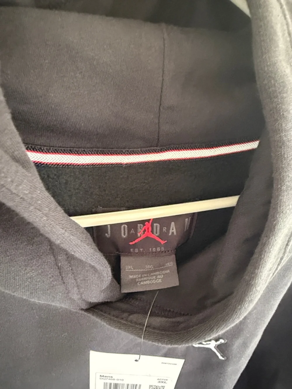 NWT Nike Jordan Black Hoodie - Picture 4 of 6
